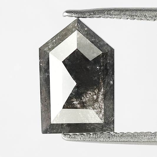 2.18 CT Splendid Blackish Grey Geometric shape Salt and Pepper Diamond Ideal For Making Unique Pendant Jewelry Gift
