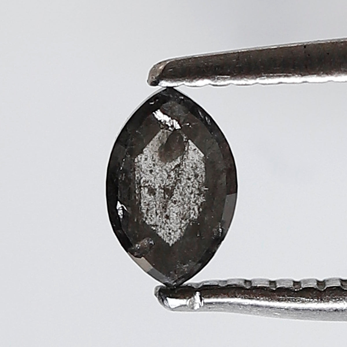 0.34 Ct Marquise Shape Natural Loose Diamond 5 MM Gray Black Color Salt and Pepper Diamond