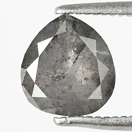 1.99 CT Fancy Blackish Grey Pear Shape Salt and Pepper Diamond Ideal For Making Beautiful Anniversary Ring