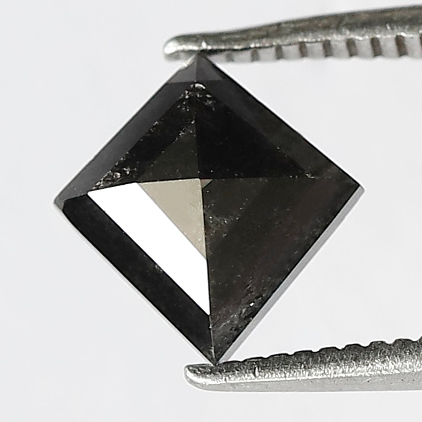 1.33 CT kite shape natural diamond- 8.30 x 8.00 mm gray black salt and pepper diamond for pendant and ring