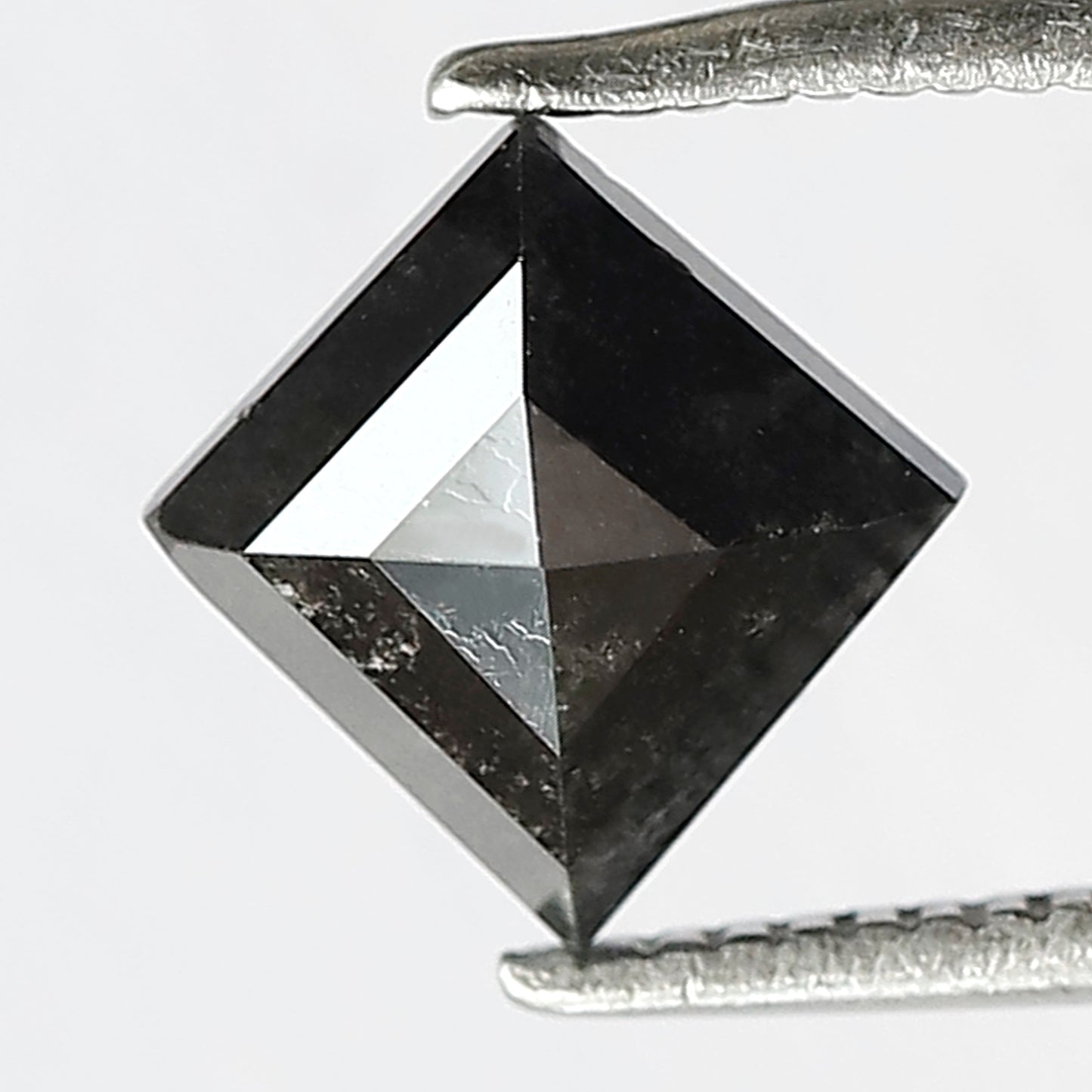 1.33 CT kite shape natural diamond- 8.30 x 8.00 mm gray black salt and pepper diamond for pendant and ring