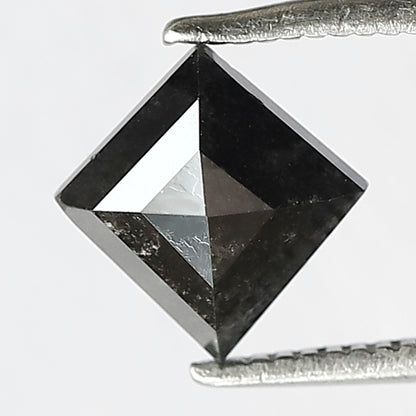 1.33 CT kite shape natural diamond- 8.30 x 8.00 mm gray black salt and pepper diamond for pendant and ring