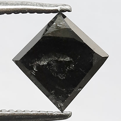 1.33 CT kite shape natural diamond- 8.30 x 8.00 mm gray black salt and pepper diamond for pendant and ring