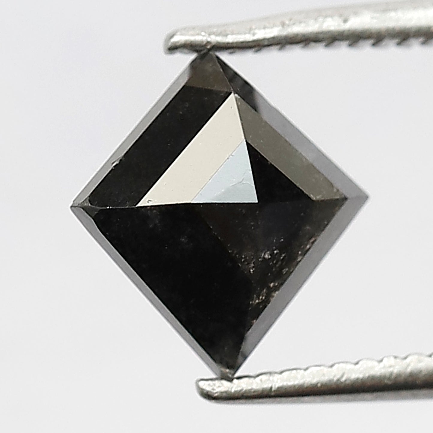 1.33 CT kite shape natural diamond- 8.30 x 8.00 mm gray black salt and pepper diamond for pendant and ring