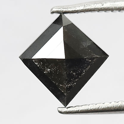 1.33 CT kite shape natural diamond- 8.30 x 8.00 mm gray black salt and pepper diamond for pendant and ring