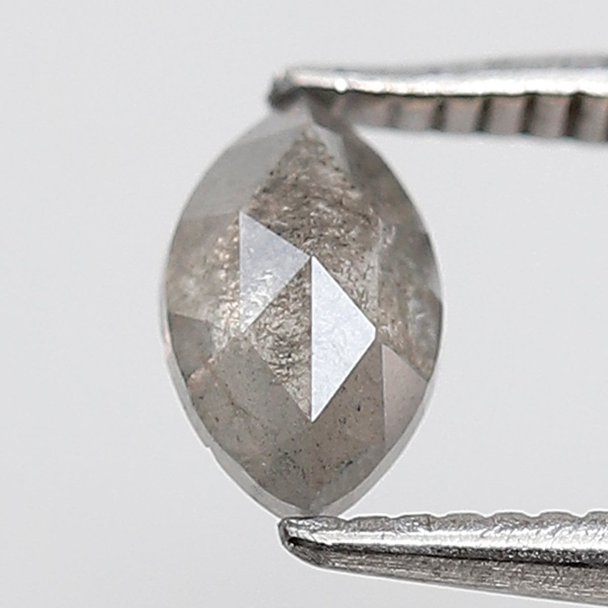 0.46 Ct Marquise Shape Salt and Pepper Diamond 6.50 MM Natural Loose Grey Color Diamond