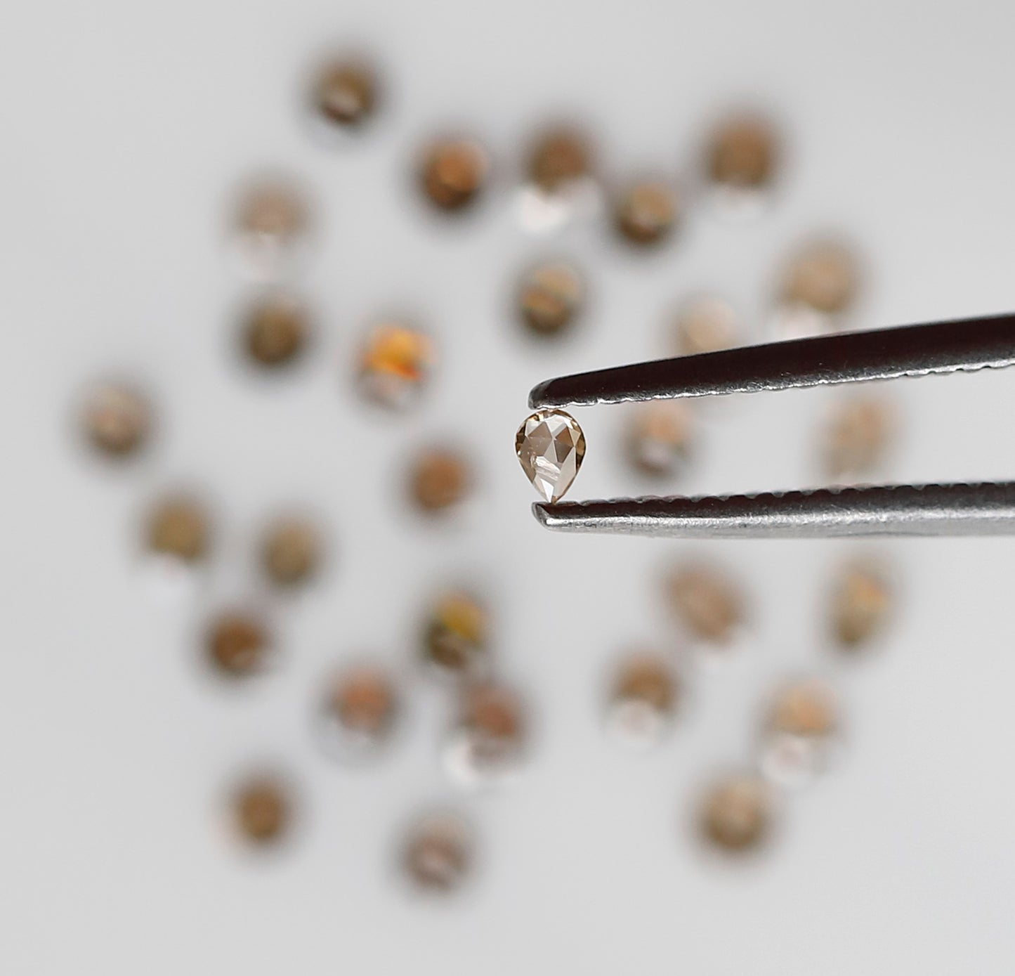 0.87 Ct Mix Shape Rose Cut Diamond Lot, 29 Pcs Champagne VS-SI Natural Melee Diamonds for Jewelry