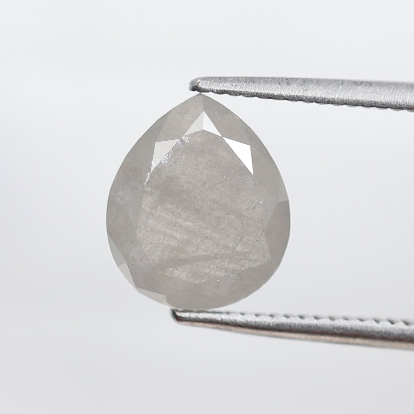 2.16 Ct Pear Shape Salt and Pepper Diamond, Natural Grayish Loose Diamond, Earth Mined Engagement Ring Stone