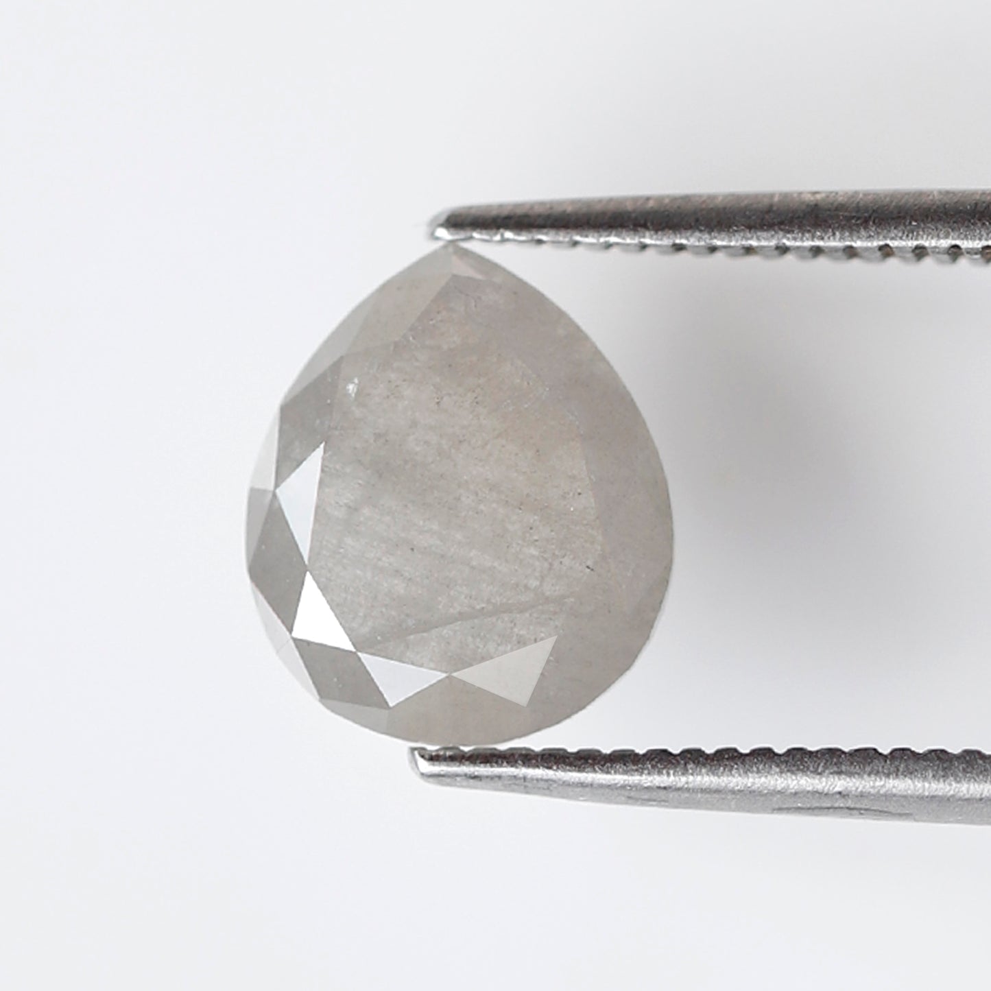 2.16 Ct Pear Shape Salt and Pepper Diamond, Natural Grayish Loose Diamond, Earth Mined Engagement Ring Stone