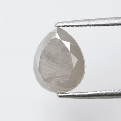 2.16 Ct Pear Shape Salt and Pepper Diamond, Natural Grayish Loose Diamond, Earth Mined Engagement Ring Stone