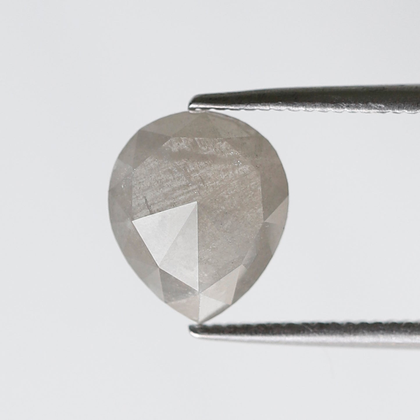 2.16 Ct Pear Shape Salt and Pepper Diamond, Natural Grayish Loose Diamond, Earth Mined Engagement Ring Stone