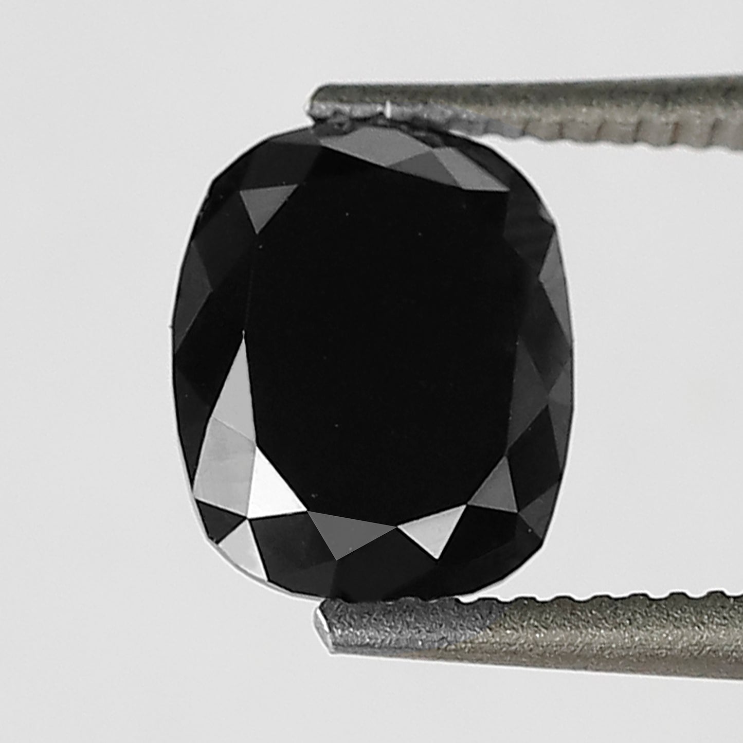 0.96 CT Oval Shape Heated Black Color Diamond 6.50 MM Loos Oval Cut Diamond For Wedding Ring