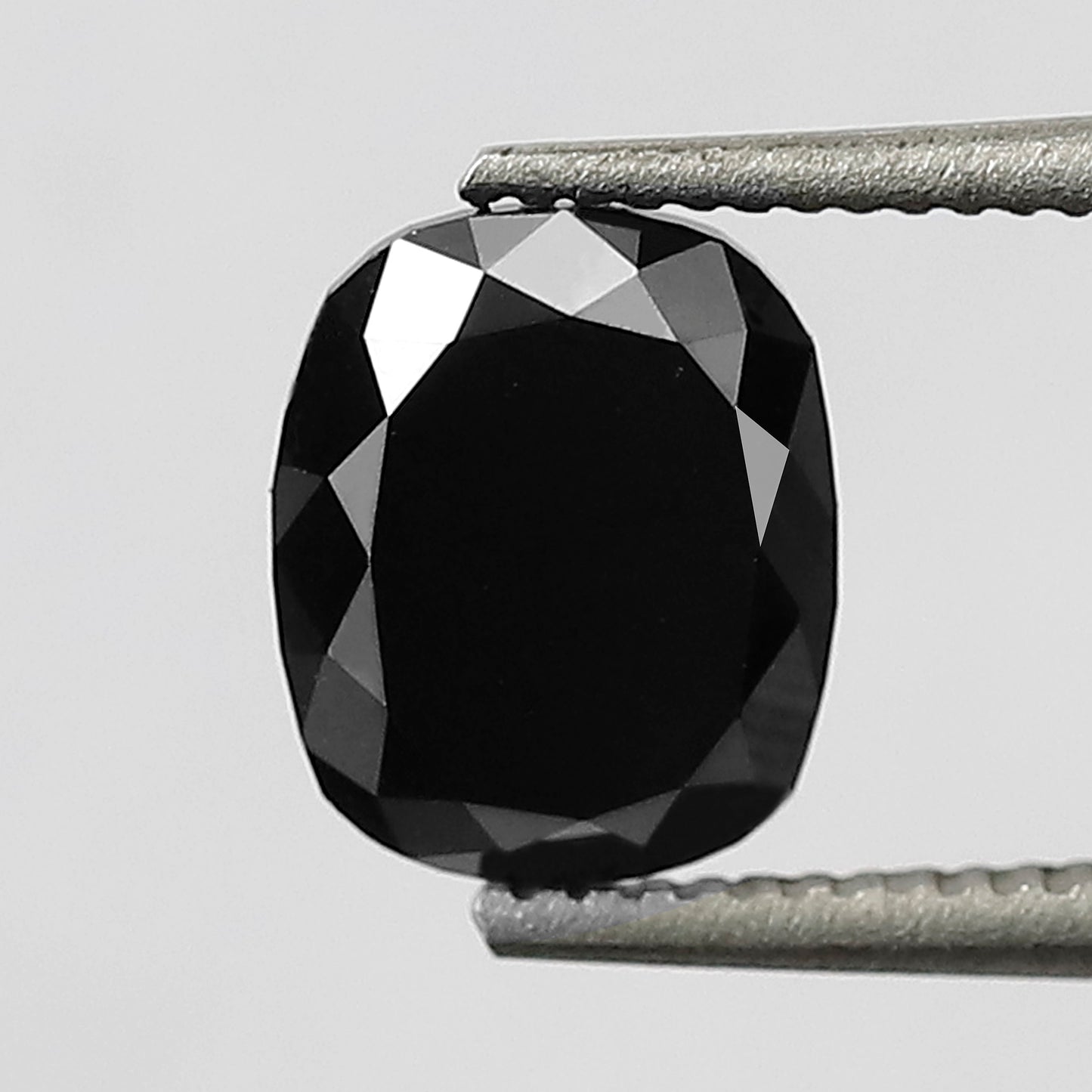 0.96 CT Oval Shape Heated Black Color Diamond 6.50 MM Loos Oval Cut Diamond For Wedding Ring
