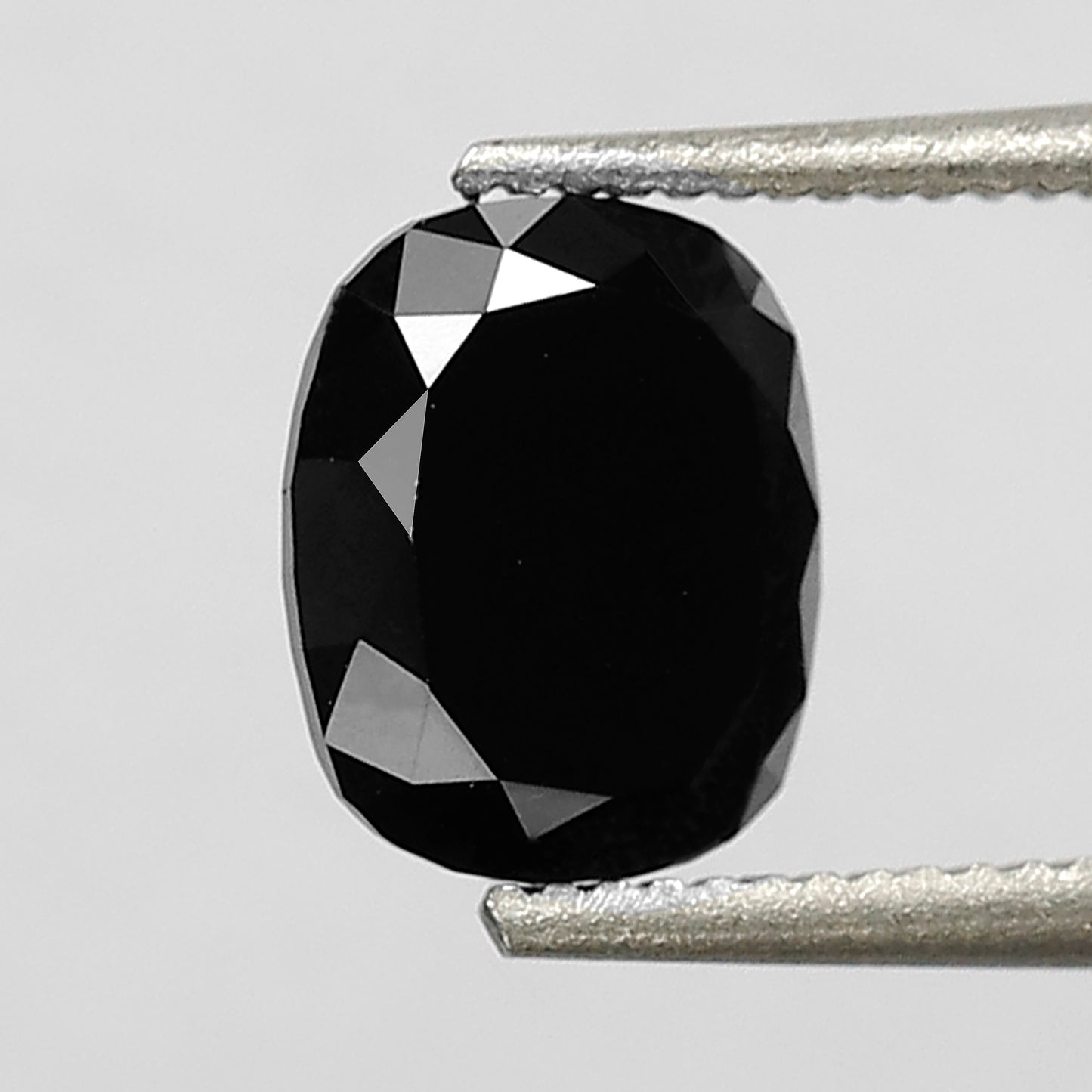 0.96 CT Oval Shape Heated Black Color Diamond 6.50 MM Loos Oval Cut Diamond For Wedding Ring