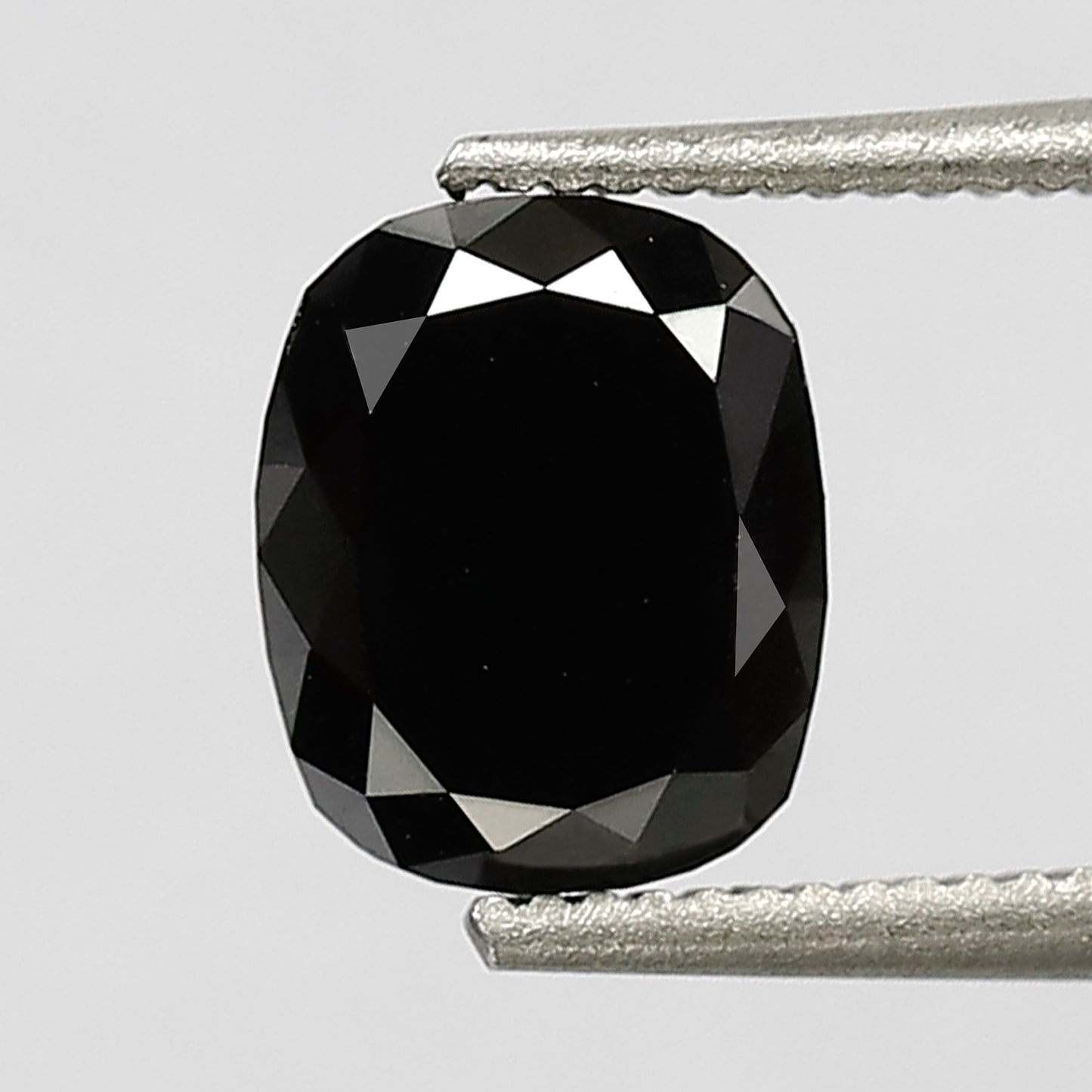 0.96 CT Oval Shape Heated Black Color Diamond 6.50 MM Loos Oval Cut Diamond For Wedding Ring