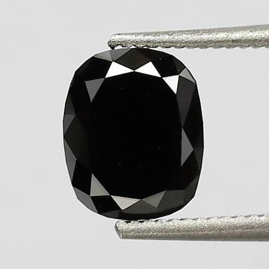 0.96 CT Oval Shape Heated Black Color Diamond 6.50 MM Loos Oval Cut Diamond For Wedding Ring