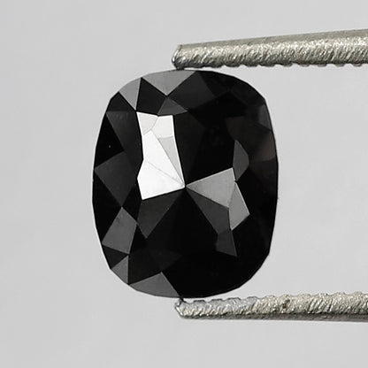 0.96 CT Oval Shape Heated Black Color Diamond 6.50 MM Loos Oval Cut Diamond For Wedding Ring