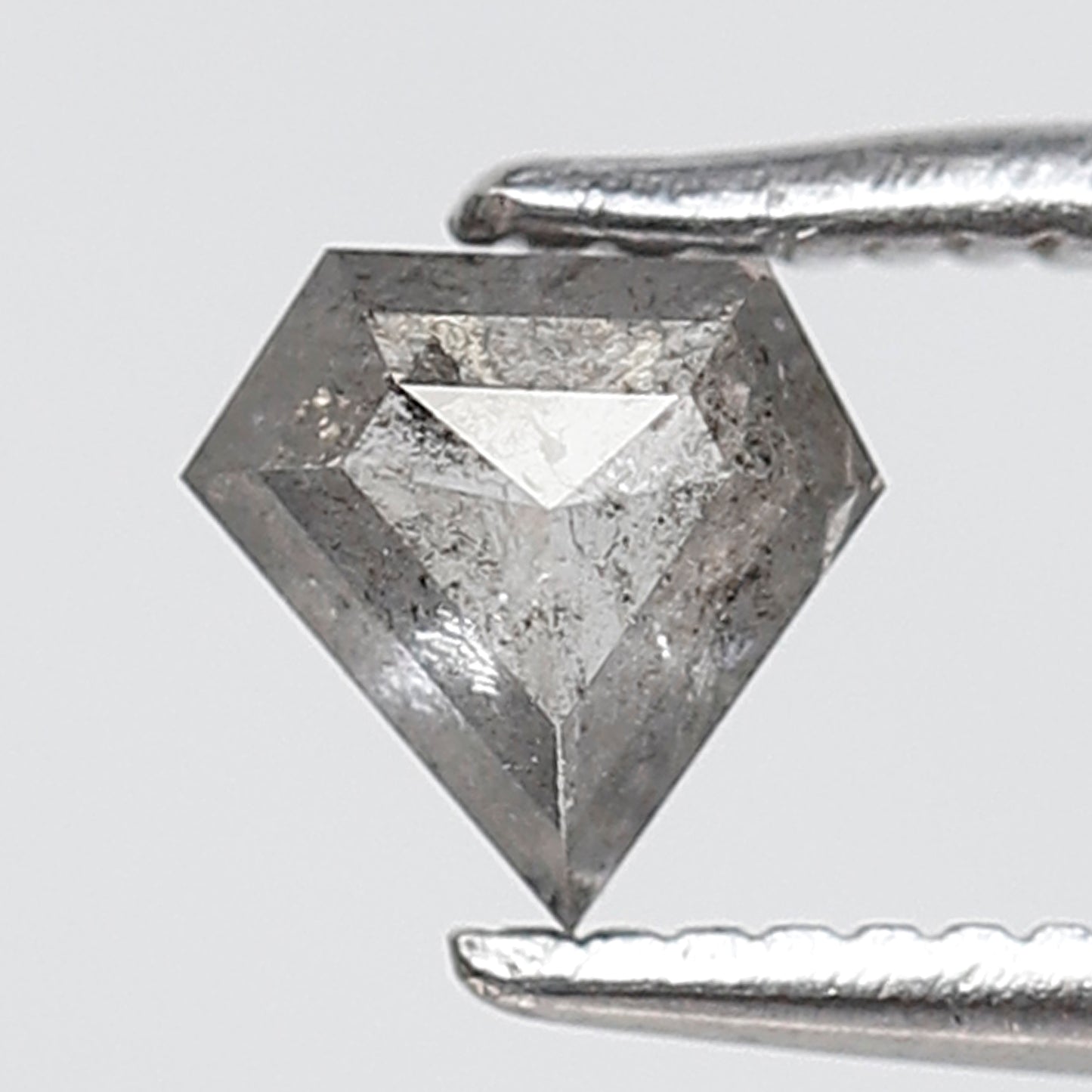 0.39 Ct Geometric Shape Salt and Pepper Diamond 5 MM Grey Black Color Natural Loose Diamond