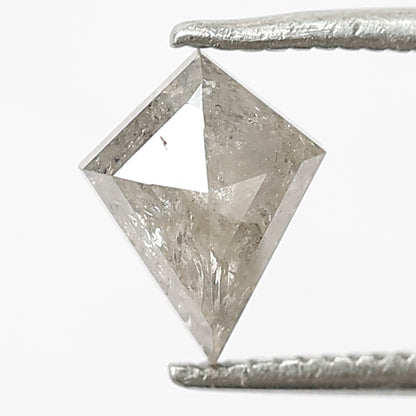 1.03 CT Kite shape Natural loose Grey Black color 7.90 MM Salt and pepper diamond