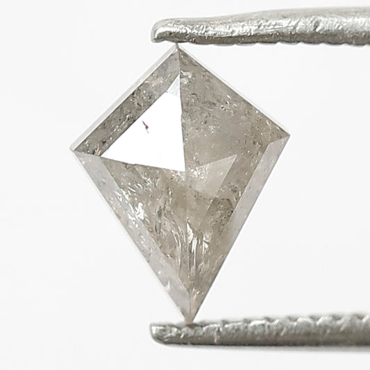 1.03 CT Kite shape Natural loose Grey Black color 7.90 MM Salt and pepper diamond