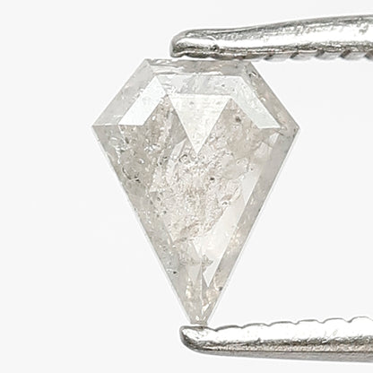 0.46 CT Geometric shape Natural loose 6.50 MM Misty White color Translucent salt and pepper diamond
