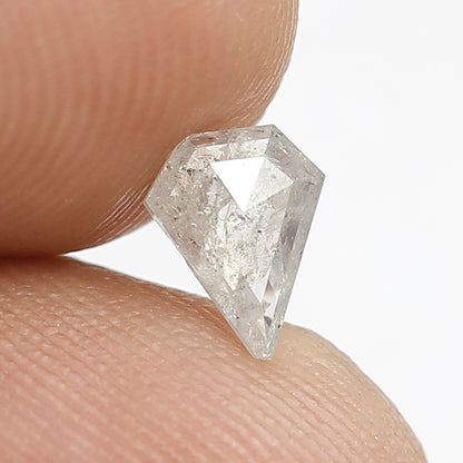 0.46 CT Geometric shape Natural loose 6.50 MM Misty White color Translucent salt and pepper diamond