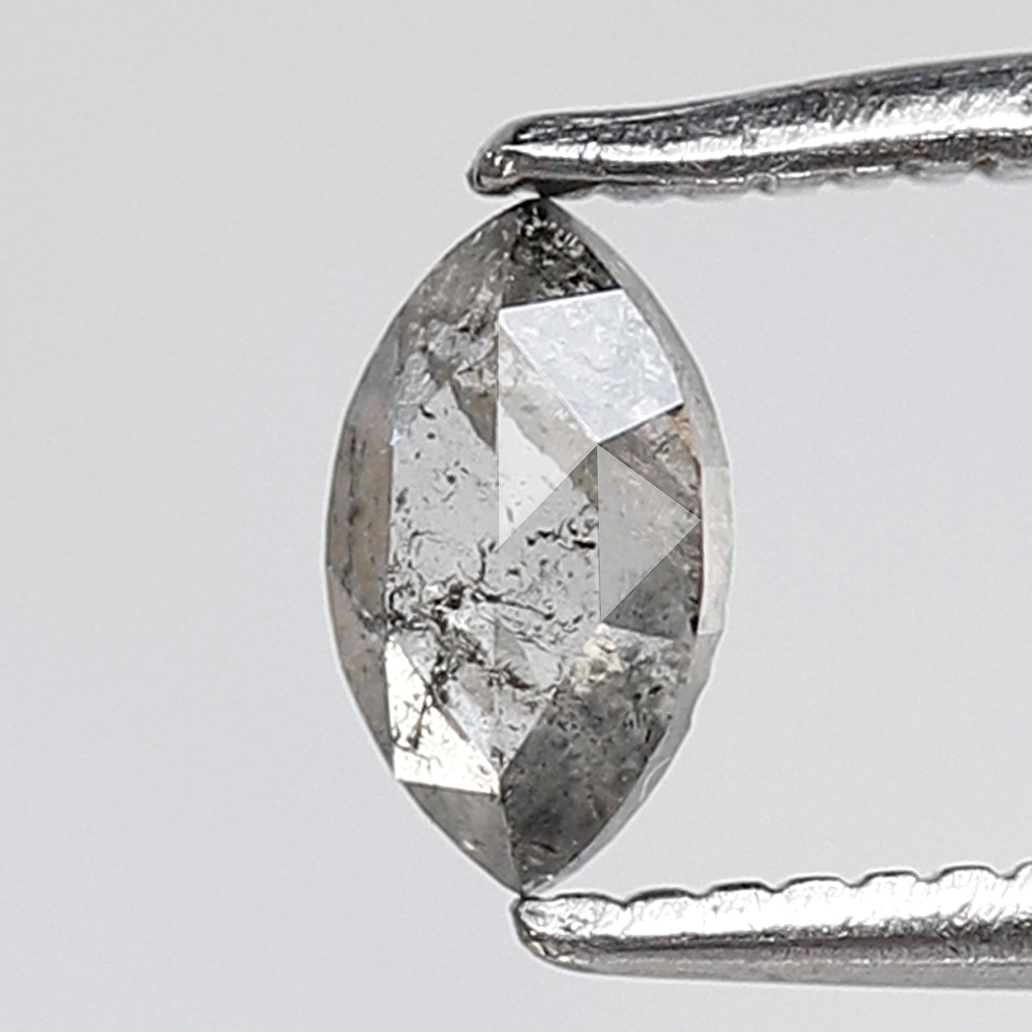 0.31 Ct Marquise Shape Salt and Pepper Diamond 5.90 MM Grey Black Color Natural Loose Diamond