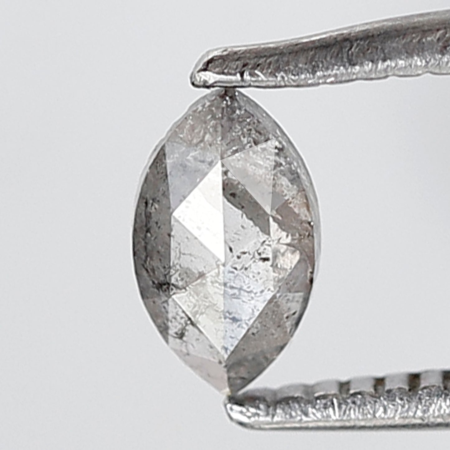 0.31 Ct Marquise Shape Salt and Pepper Diamond 5.90 MM Grey Black Color Natural Loose Diamond