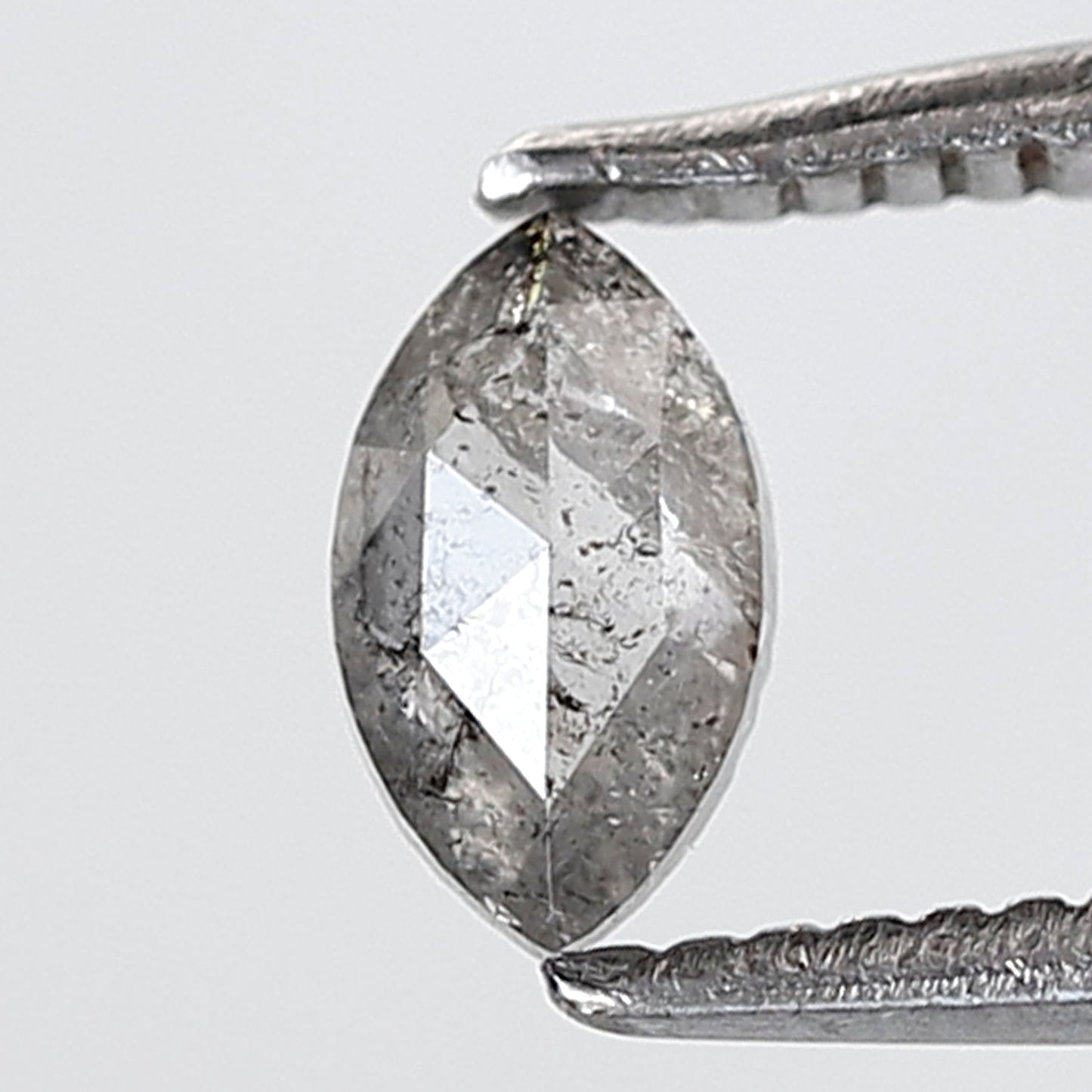0.31 Ct Marquise Shape Salt and Pepper Diamond 5.90 MM Grey Black Color Natural Loose Diamond