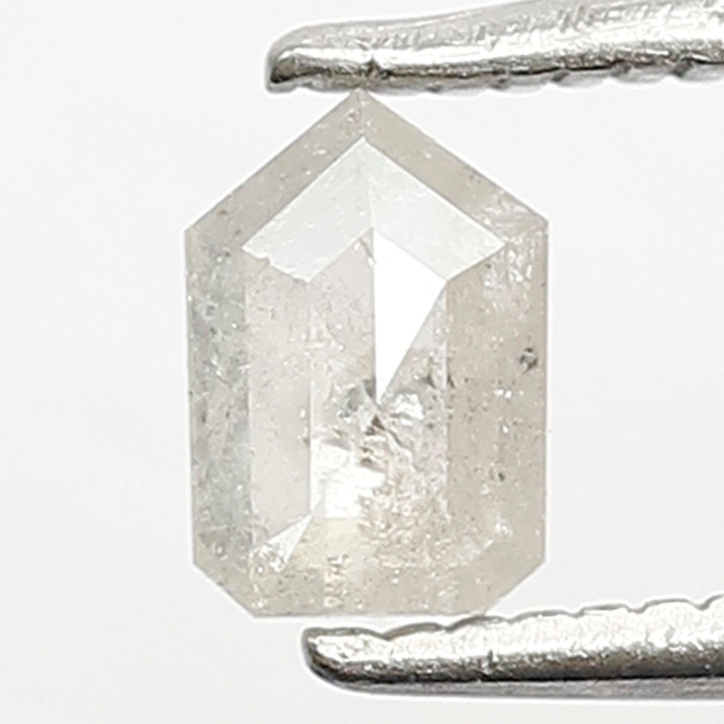 0.34 CT Geometric cut Salt and Pepper Earth Mined Diamond, 5.30 mm Loose Natural Conflict Free Diamond