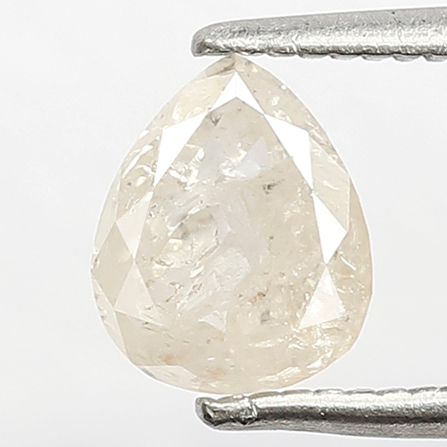 1.09 CT Pear Shape Salt and Pepper Diamond, Natural Misty Yellow Loose Diamond, Ethical Diamond for Anniversary Jewelry
