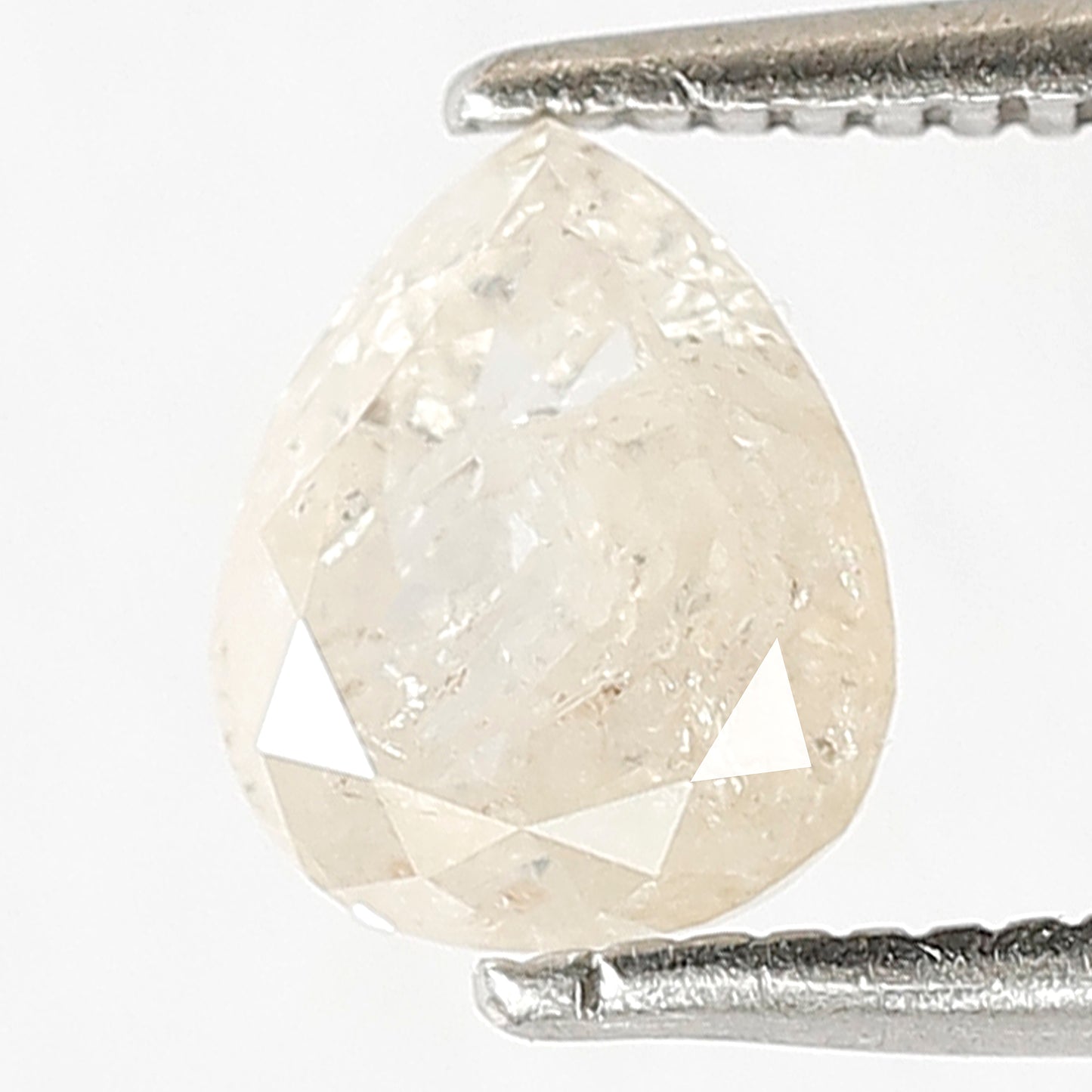 1.09 CT Pear Shape Salt and Pepper Diamond, Natural Misty Yellow Loose Diamond, Ethical Diamond for Anniversary Jewelry