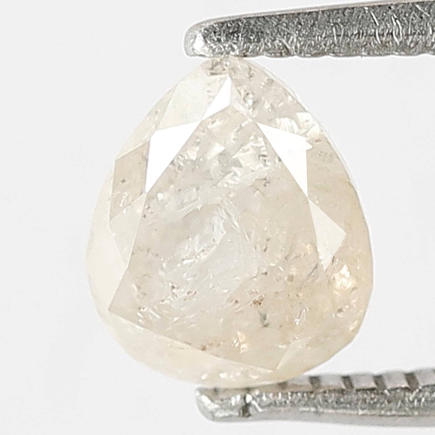 1.09 CT Pear Shape Salt and Pepper Diamond, Natural Misty Yellow Loose Diamond, Ethical Diamond for Anniversary Jewelry