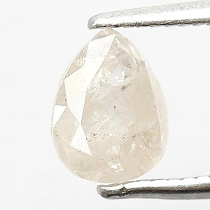 1.09 CT Pear Shape Salt and Pepper Diamond, Natural Misty Yellow Loose Diamond, Ethical Diamond for Anniversary Jewelry