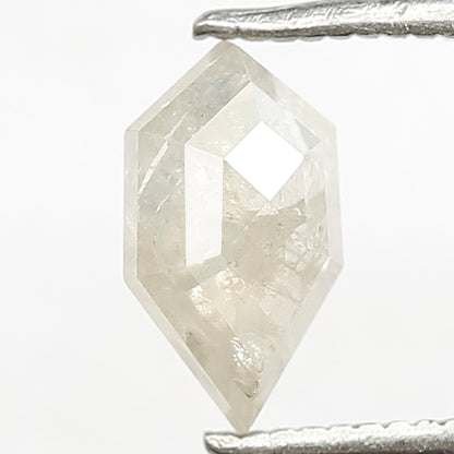 0.92 CT Geometric cut Salt and Pepper Diamond, Natural Misty Green Loose Ethical Diamond for Custom Jewelry