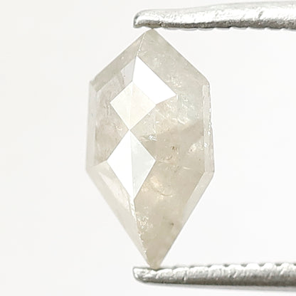 0.92 CT Geometric cut Salt and Pepper Diamond, Natural Misty Green Loose Ethical Diamond for Custom Jewelry