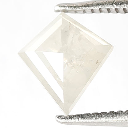 0.77 CT Kite Shape Salt and Pepper Misty White Diamond, Natural Salt and Pepper Loose Diamond