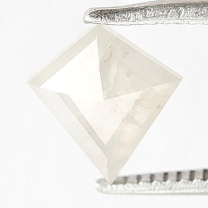 0.77 CT Kite Shape Salt and Pepper Misty White Diamond, Natural Salt and Pepper Loose Diamond