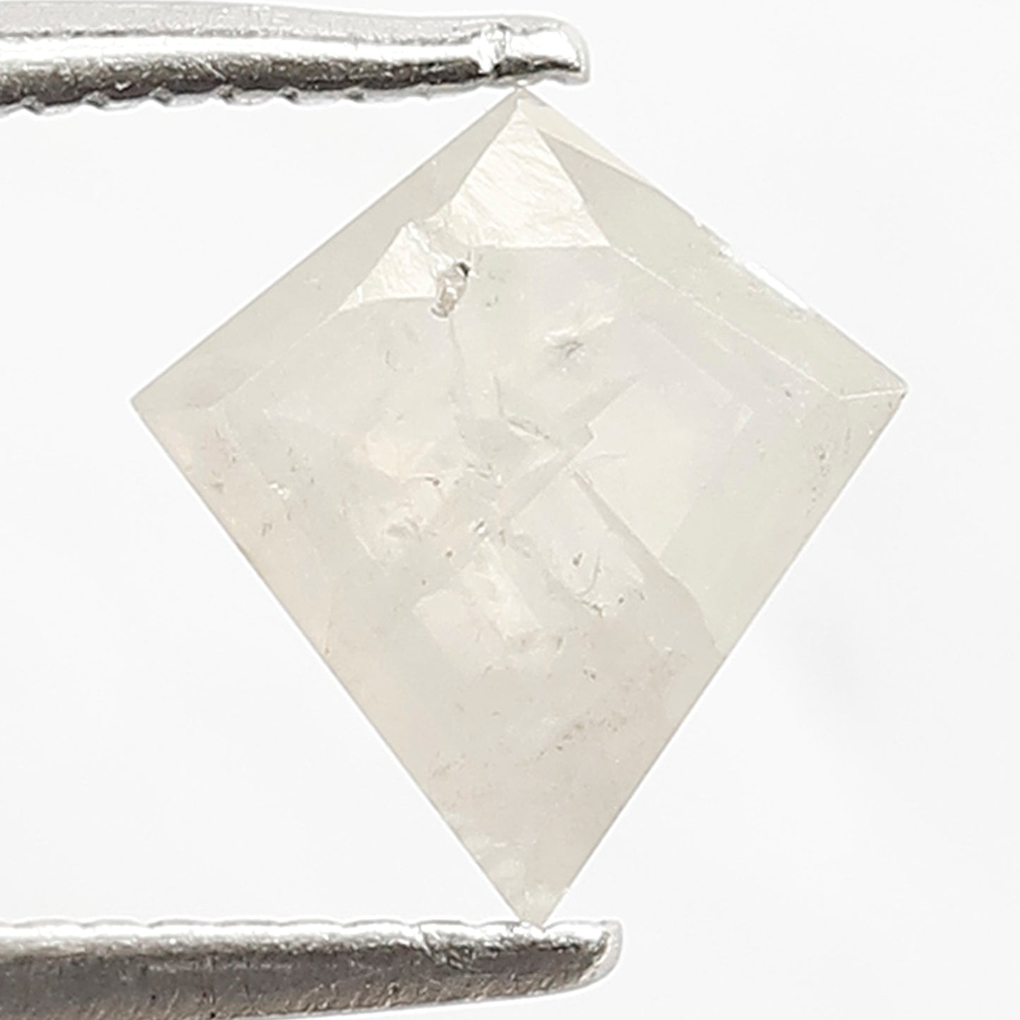 0.77 CT Kite Shape Salt and Pepper Misty White Diamond, Natural Salt and Pepper Loose Diamond