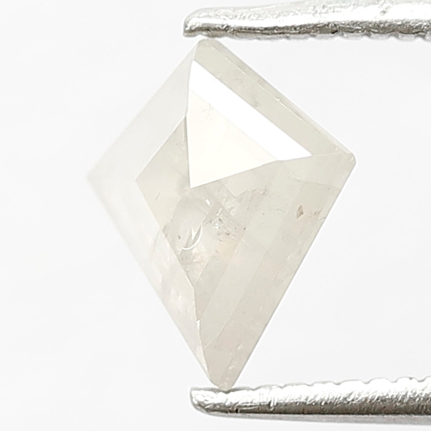 0.77 CT Kite Shape Salt and Pepper Misty White Diamond, Natural Salt and Pepper Loose Diamond
