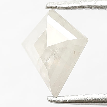 0.77 CT Kite Shape Salt and Pepper Misty White Diamond, Natural Salt and Pepper Loose Diamond