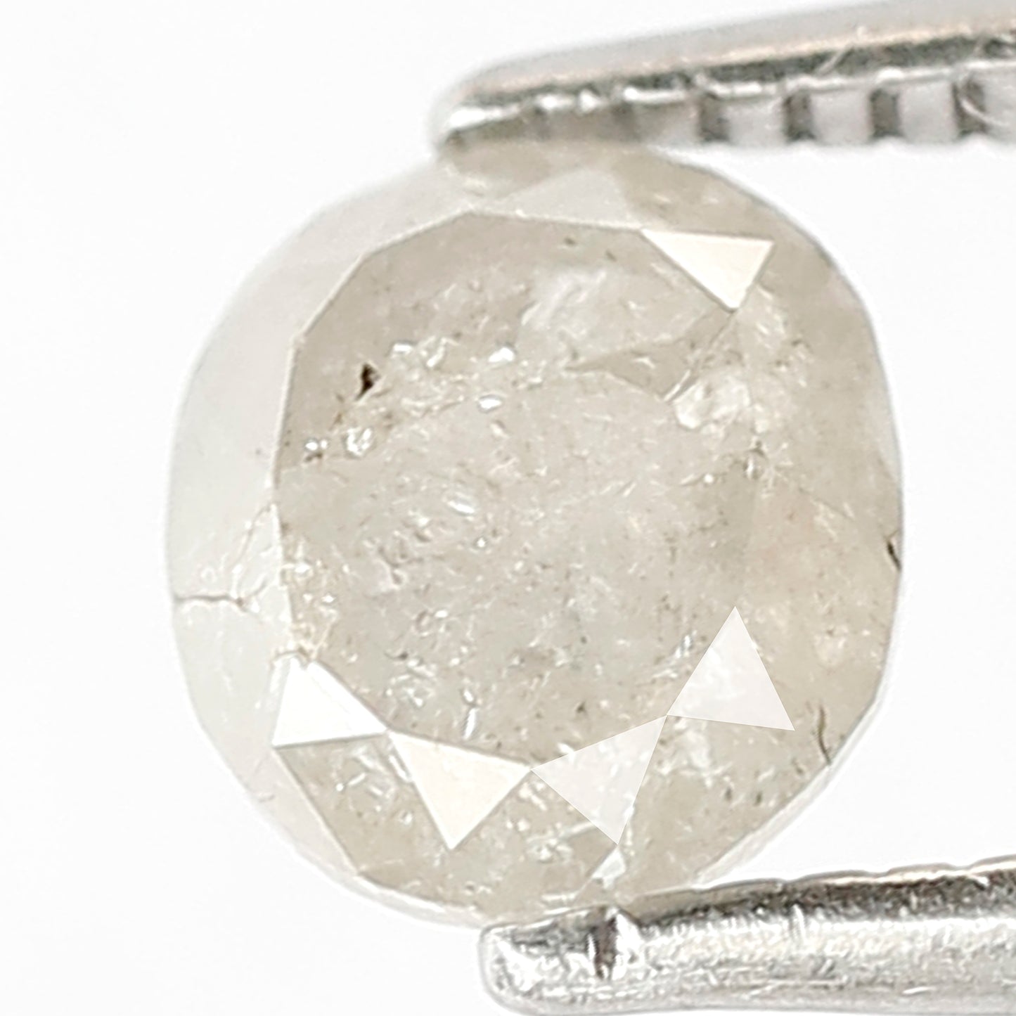 1.17 CT Oval Shape Salt and Pepper Loose Diamond, Natural Gray Black Ethical Diamond For Engagement Ring