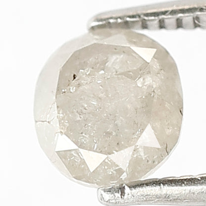 1.17 CT Oval Shape Salt and Pepper Loose Diamond, Natural Gray Black Ethical Diamond For Engagement Ring