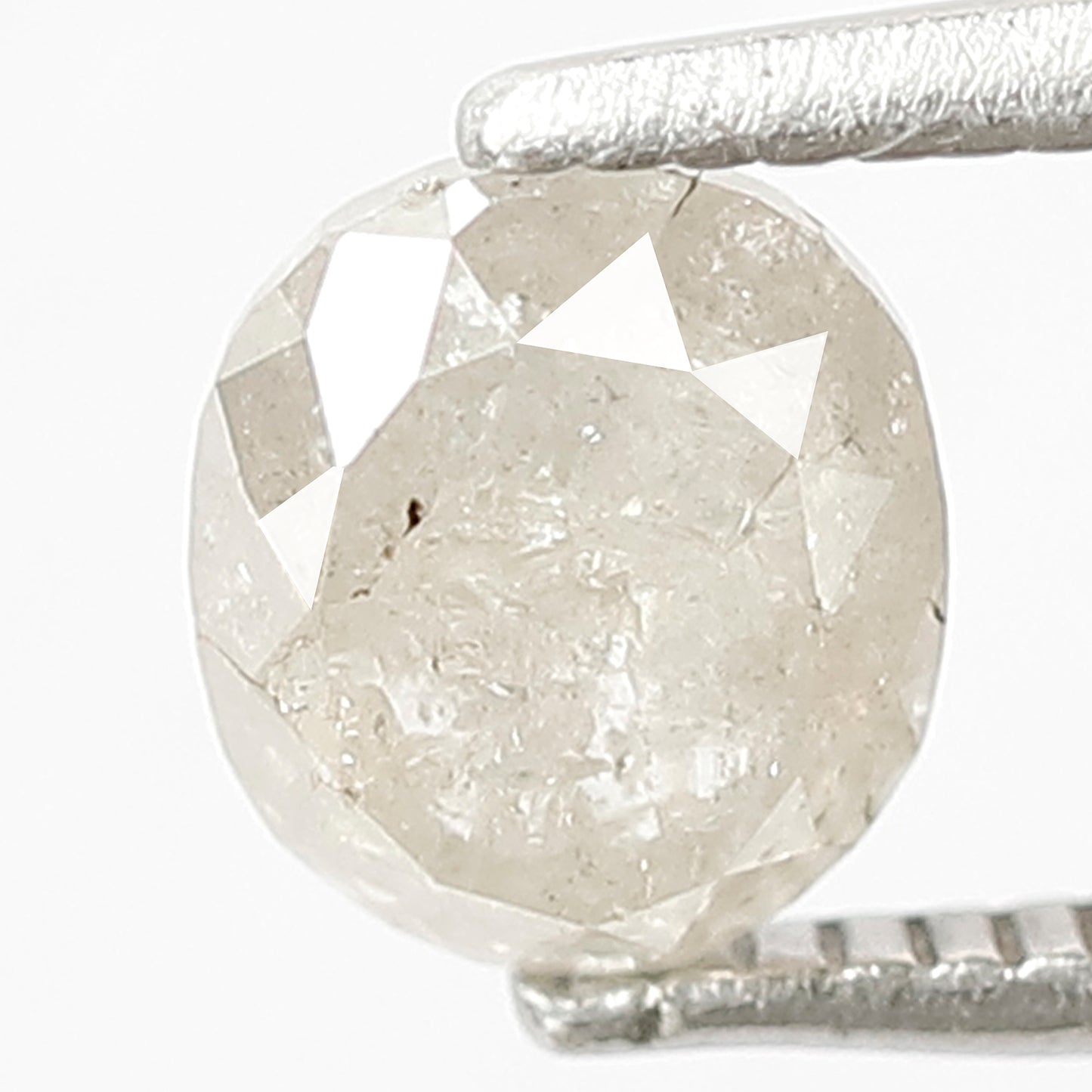 1.17 CT Oval Shape Salt and Pepper Loose Diamond, Natural Gray Black Ethical Diamond For Engagement Ring
