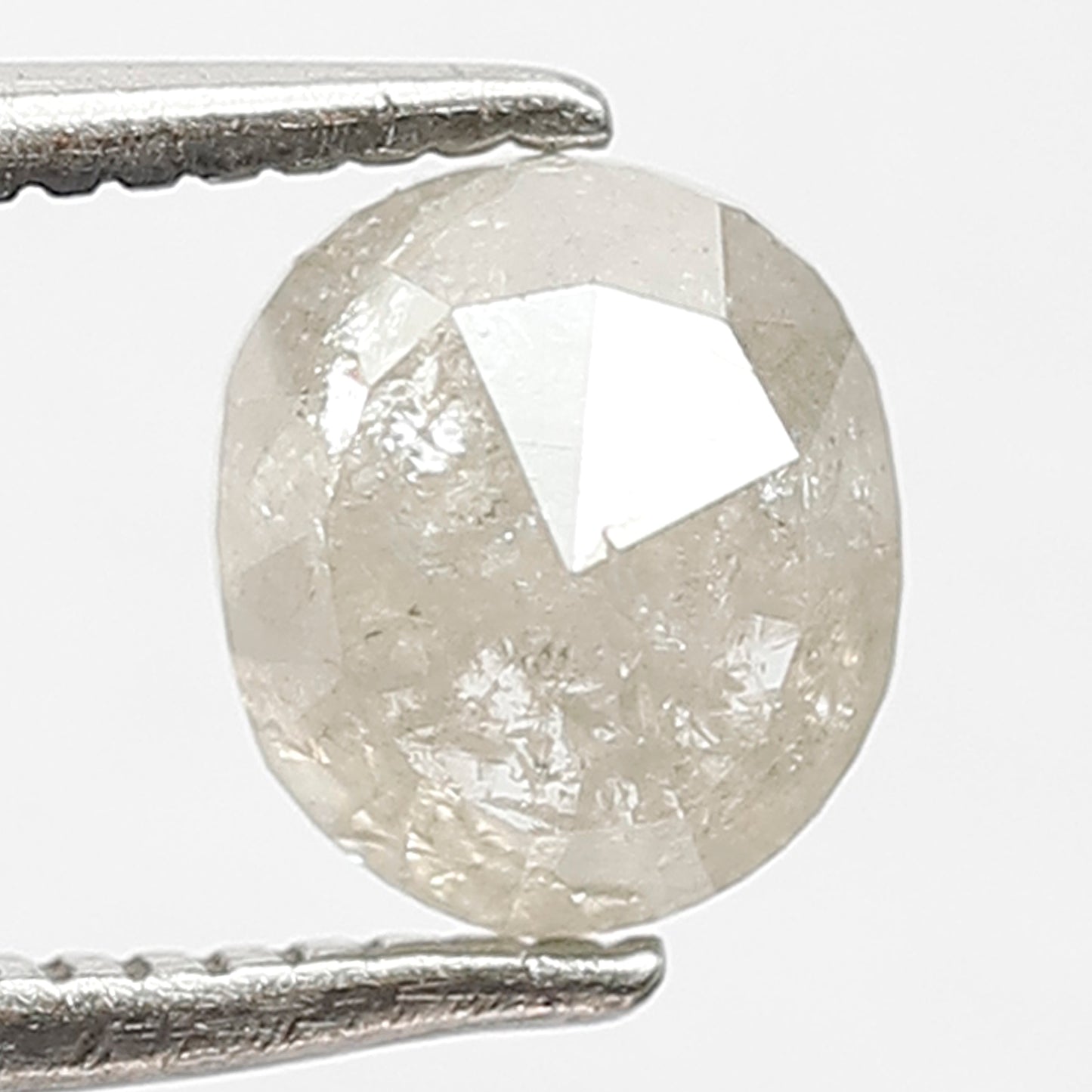 1.17 CT Oval Shape Salt and Pepper Loose Diamond, Natural Gray Black Ethical Diamond For Engagement Ring