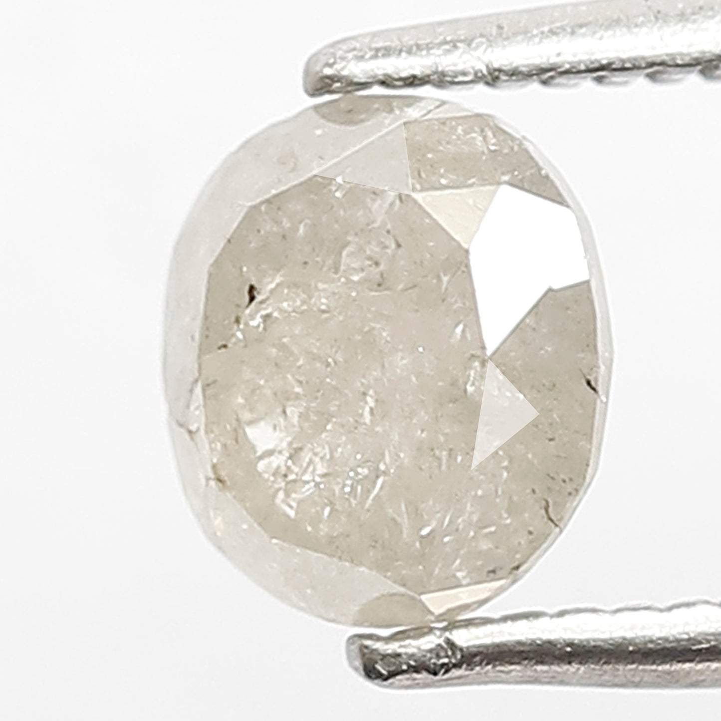 1.17 CT Oval Shape Salt and Pepper Loose Diamond, Natural Gray Black Ethical Diamond For Engagement Ring