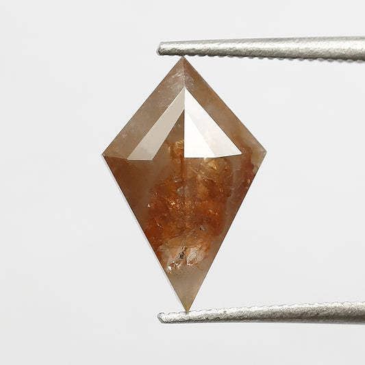 1.61 CT 12.50 MM Kite Shape Red Color Natural Rustic Diamond For Engagement Ring