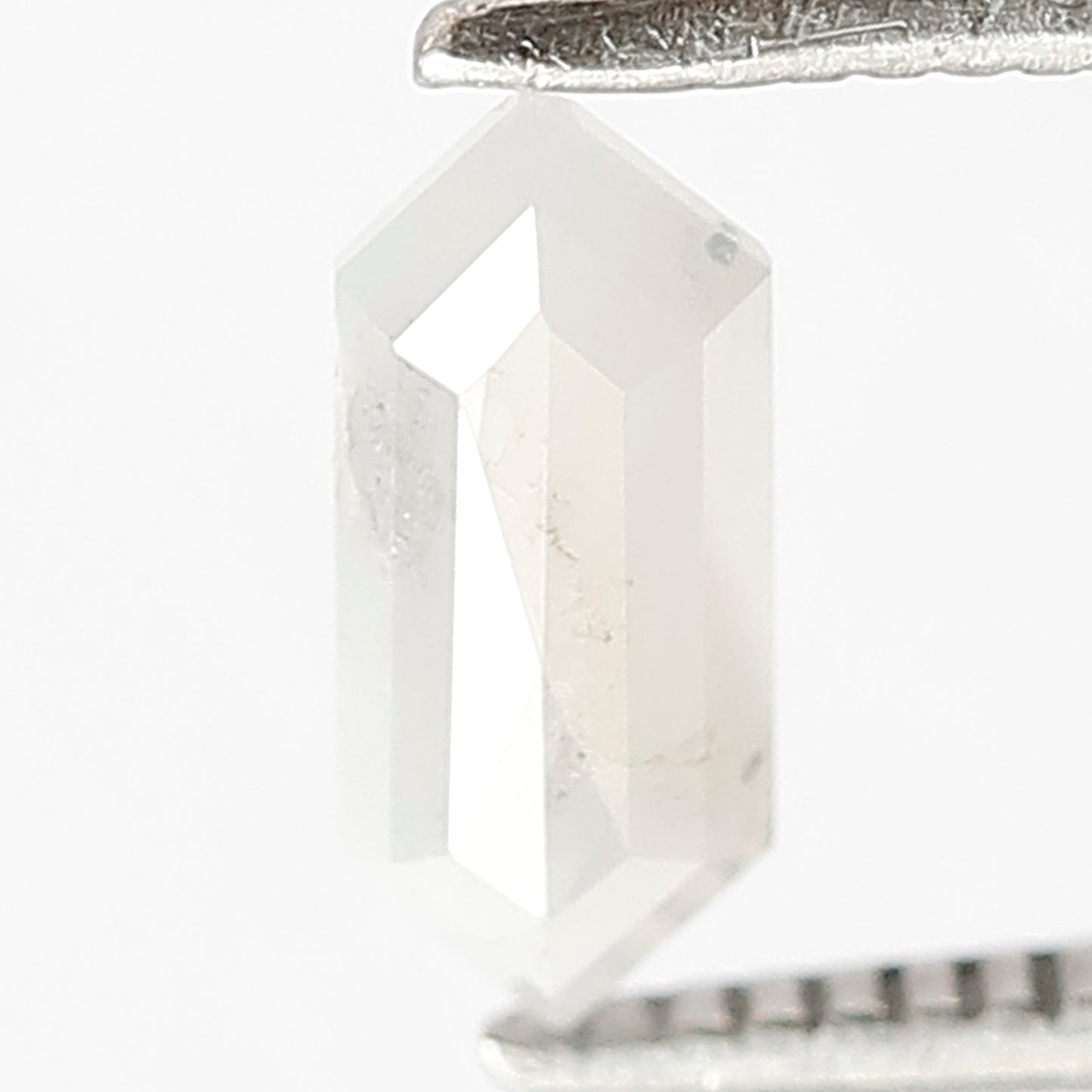 0.61 CT Hexagon Salt and Pepper Diamond, Natural Misty Gray Loose Diamond, Earth Mined Stone for Custom Pendant and Ring