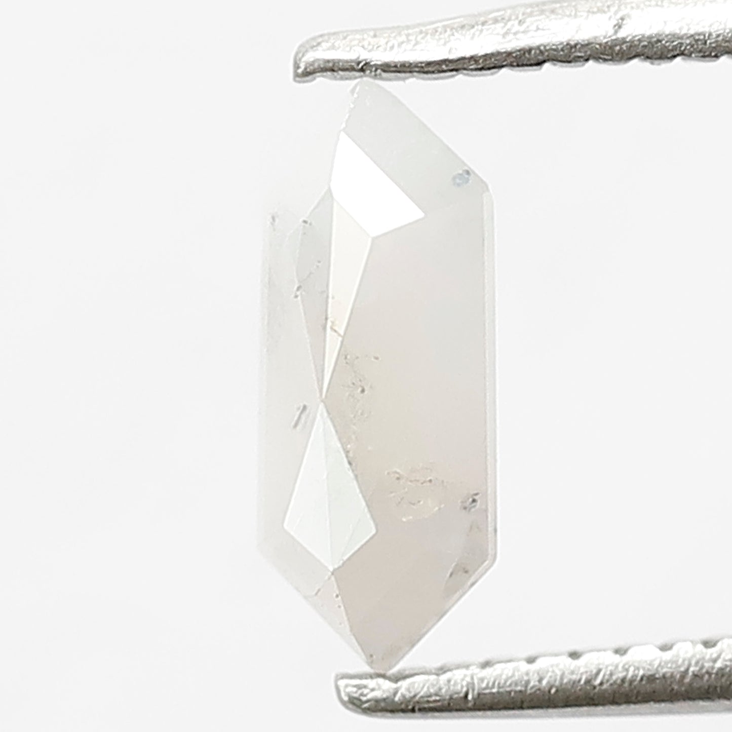 0.61 CT Hexagon Salt and Pepper Diamond, Natural Misty Gray Loose Diamond, Earth Mined Stone for Custom Pendant and Ring