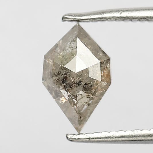 1.27 CT Geometric Shape Beautiful Grayish Black Diamond Natural Salt and Pepper Geometric Shape Diamond